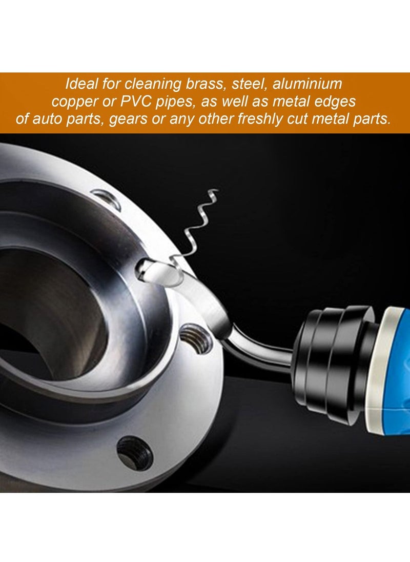 SYOSI - Deburring Tool with 11 Extra High Speed Steel Blades, Precision Edge Burr Removal, Rubber Non-slip Swivel Head Handle, Hand Deburring Tools for Metal, Resin, PVC, Wood, and 3D Printed Plastic Edges - Image 1