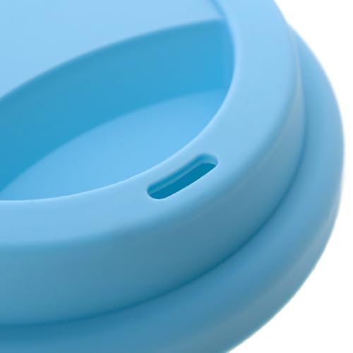 Aspire 6 PCS Silicone Drinking Lid, Reusable Coffee Cup Covers/Lids (Fits Cup Rim 3.46-3.62 Inches / 8.8-9.2cm), Microwave & Dishwasher Safe - Black - Image 5
