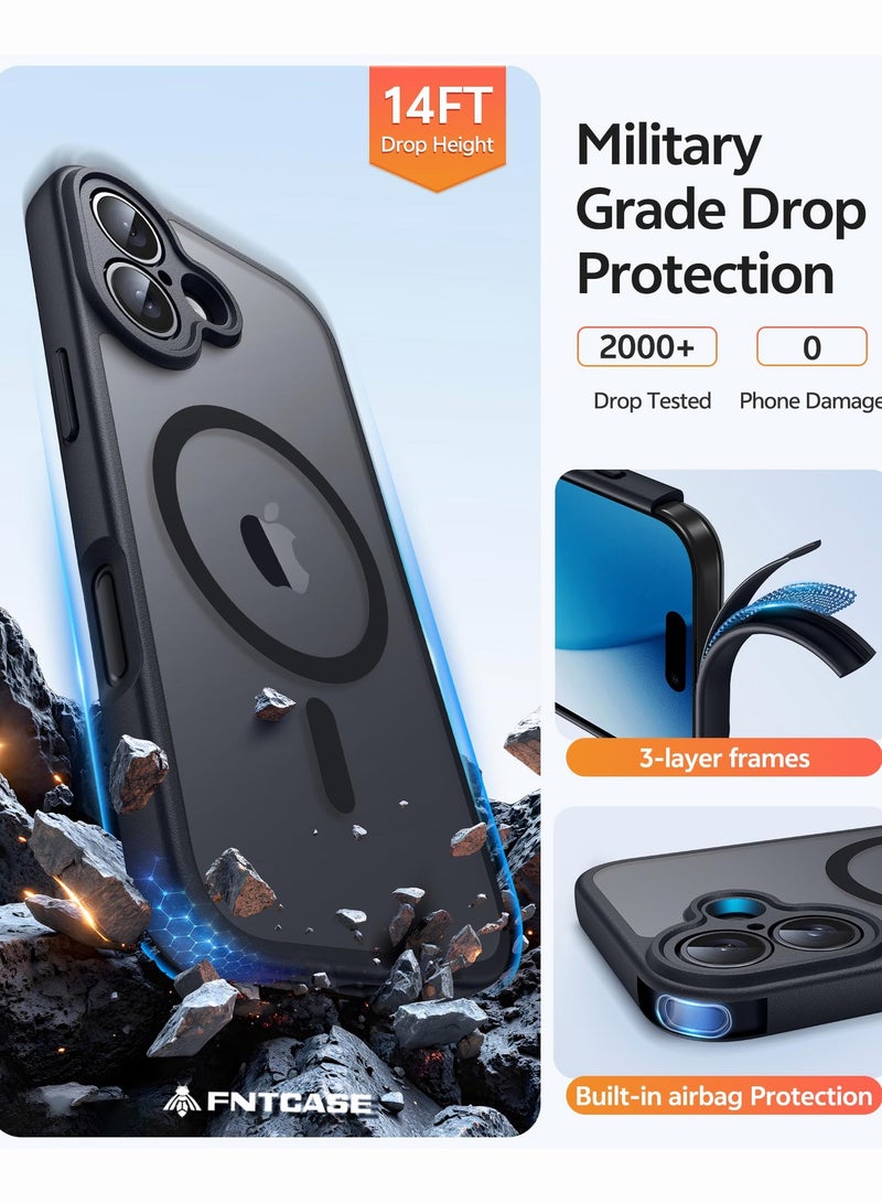 SOKAD MagSafe Matte Black Case for iPhone 17, Full Camera Protection - Image 4