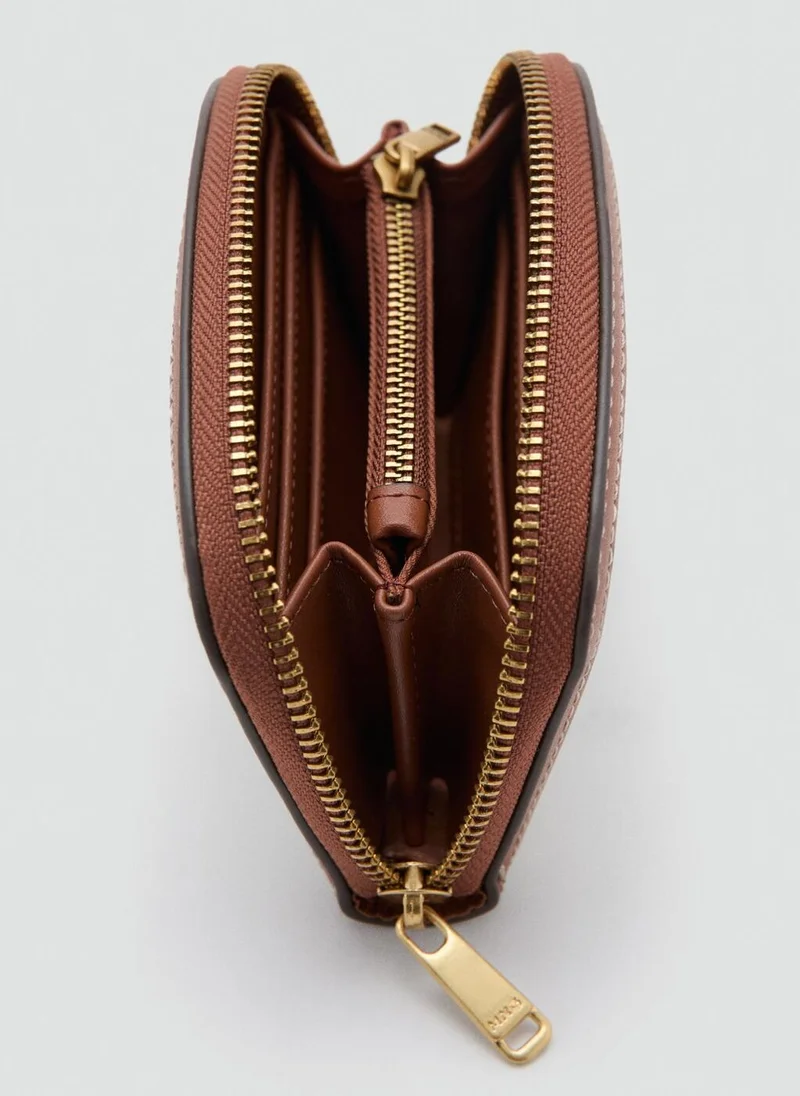 MANGO  Canvas contrast wallet for Women | Best Price UAE