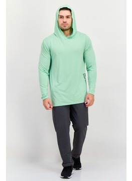Avalanche Men Sportswear Fit Long Sleeves Outdoor Hooded Sweatshirt, Mint Green  - Image 4