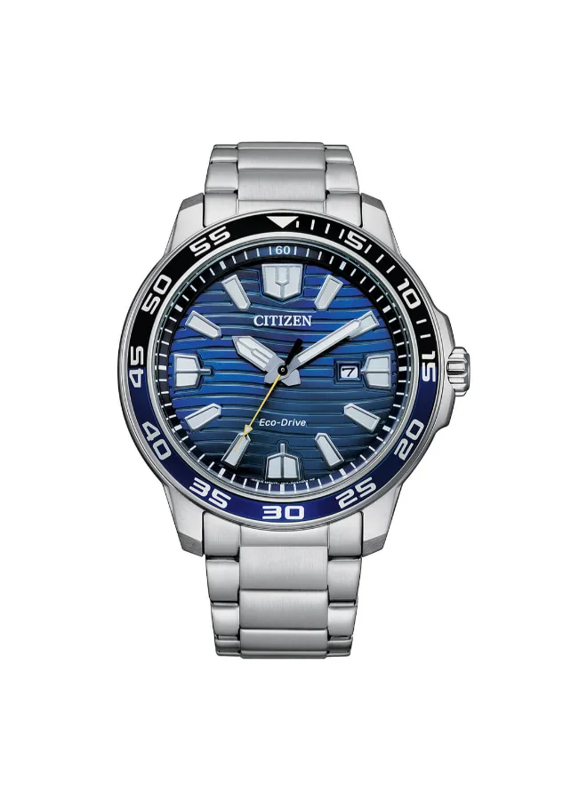 CITIZEN Men's Eco-Drive Men Silver Stainless Steel Strap - AW1525-81L