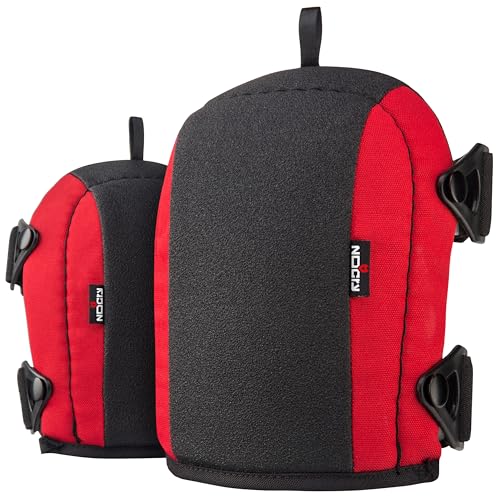 NoCry وسادات ركبة غير قابلة للانزلاق للرجال والنساء مع حشوة إسفنجية سميكة وشرائط قوية قابلة للتعديل ومشابك سهلة الاستخدام - تبقى في مكانها أثناء الحركة - مثالية للأرضيات أو البستنة - Image 1