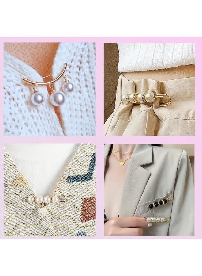 واي جيه 12 Pcs أقلام السلامة الزخرفية، أقلام بروش اللؤلؤة والحجر الراين للنساء، أقلام بروش زخرفية للملابس، أقلام بروش أنيقة، أقلام الموضة للنساء، إكسسارات الحجاب، قصاصات الخصر للملابس، البلوزات، النقوش، غطاء الرأس، إكسسارات الأزياء الشخصية - Image 5