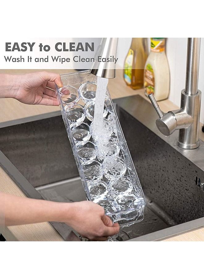 Arabest - Egg Holder for Refrigerator 2 Pack, Plastic Egg Storage Container, Stackable Egg Tray with Lid, Clear Fridge Storage Container, Holds 14 Eggs - Image 1