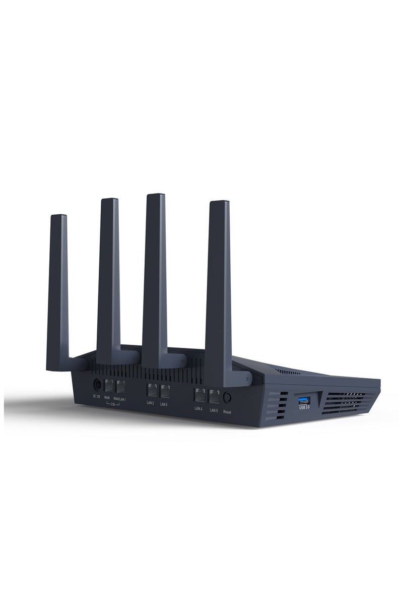 جي أل.آي نت جي ال اي نت GL-MT6000 (فلينت 2) راوتر WiFi 6 بتغطية واسعة، راوتر ألعاب عالي السرعة، منفذين متعدد السرعات 2.5G + 4 منافذ إيثرنت 1G، اتصال جماعي للأجهزة، OpenVPN وWireGuard سريع، 802.11ax - Image 3