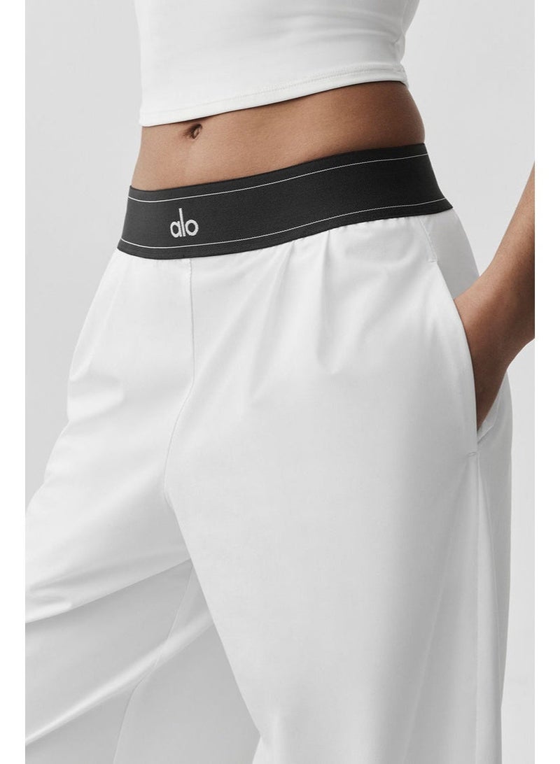 Alo Yoga Women's Straight-Leg Wide-Leg Casual Sport Trousers - Image 4
