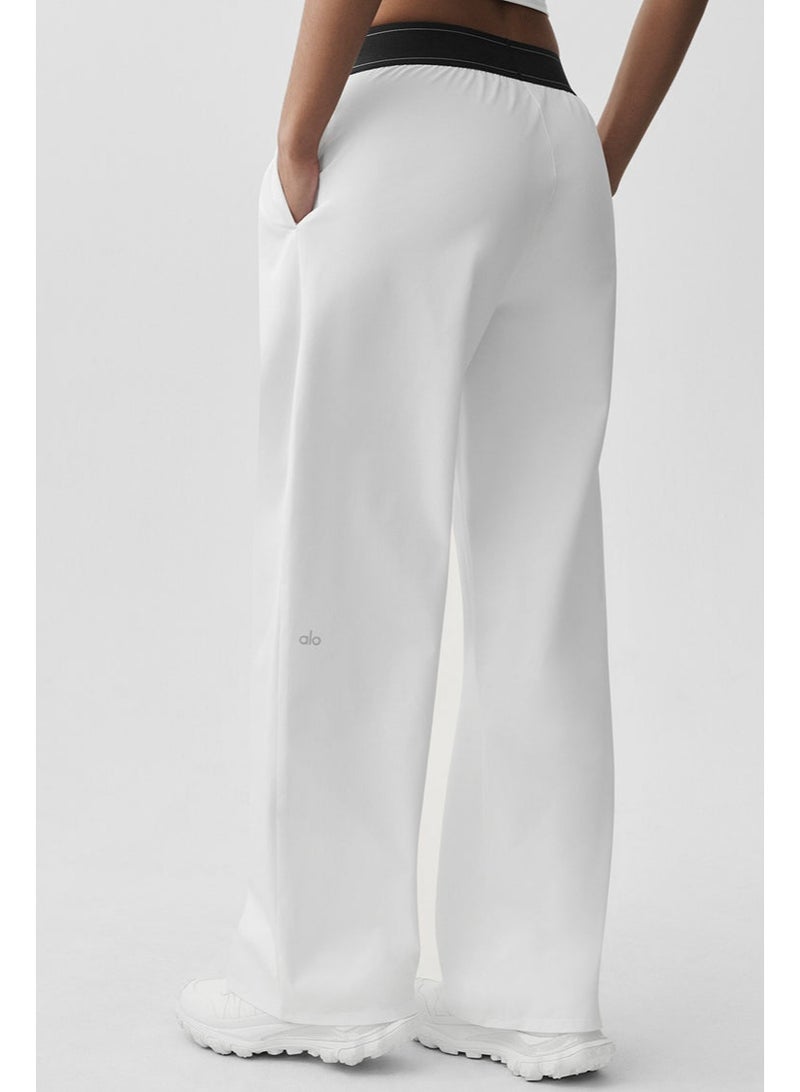 Alo Yoga Women's Straight-Leg Wide-Leg Casual Sport Trousers - Image 3
