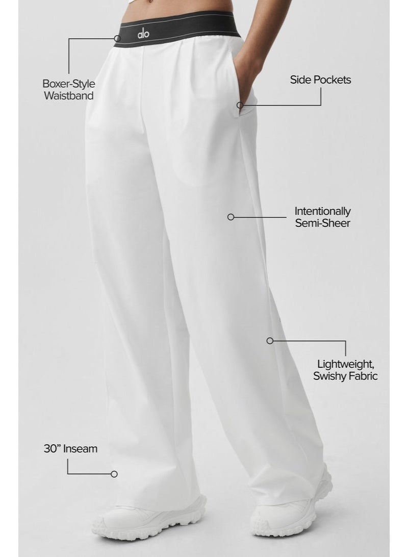 Alo Yoga Women's Straight-Leg Wide-Leg Casual Sport Trousers - Image 1