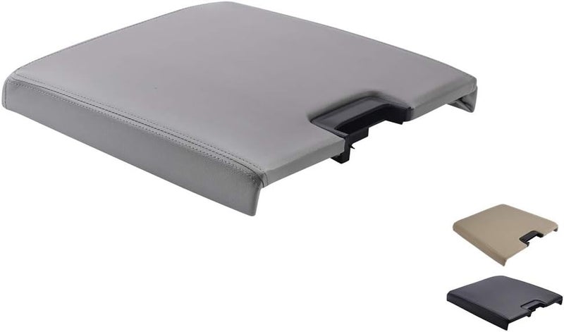 VeCarTech Center Console Lid Kit with Latch Compatible with 2007-2013 Chevy Tahoe/Avalanche/2008-2014 Silverado/GMC Yukon(XL)/Sierra 1500/2500/3500 Center Console Cover Repair Kit OEM 20864151(Gray) - Image 1