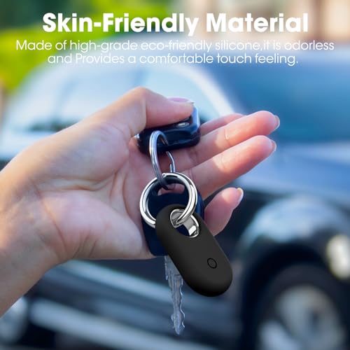 Pautas 4 Pack Smarttag2 Holder Compatible with Samsung Galaxy SmartTag2, Soft Silicone Case All-Round Protection Against Scratch and Drop, with Keychain Suitable for Keys, Bags, Luggage, and Valuables - Image 2