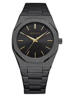 Black with a black dial