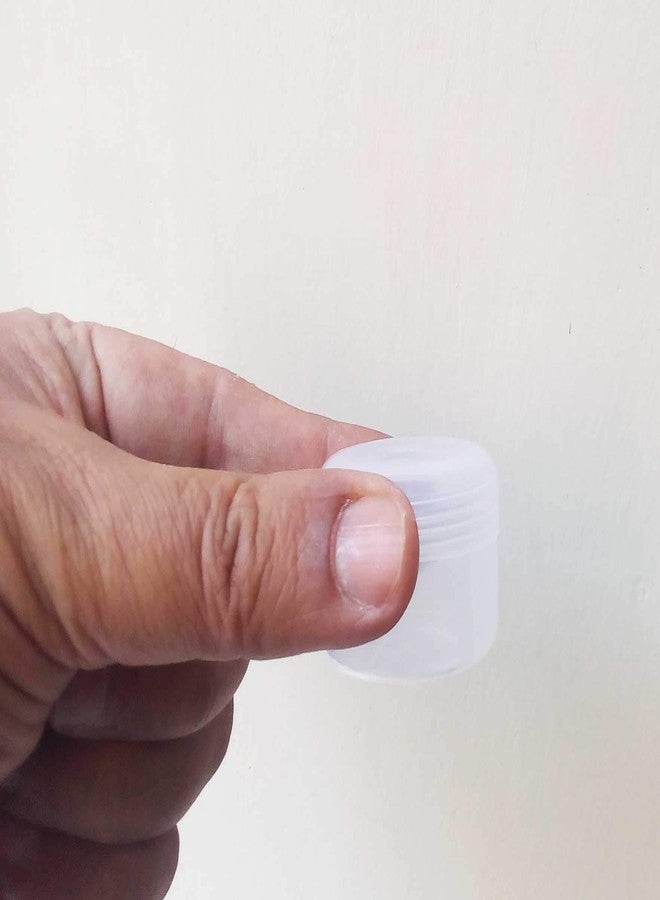 DeLegarde ® Plastic Round Containers Boxes for Small Parts Storage (Small, Semi Transparent, 10ml )-Pack of 12 - Image 5