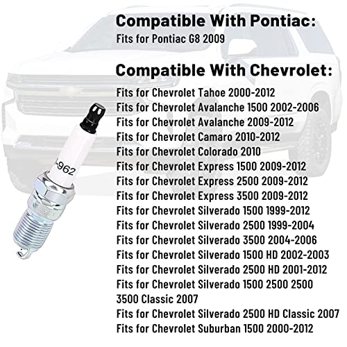 Endxedo 41-962 Spark Plugs & 9748HH Spark Plug Wires Endxedo Spark Plug Wire Set Compatible with Chevy 5.3 LS2 LS3 LS4 LS7 Engines - for Escalade Chevrolet Silverado Suburban GMC Sierra Hummer H2 - Image 5