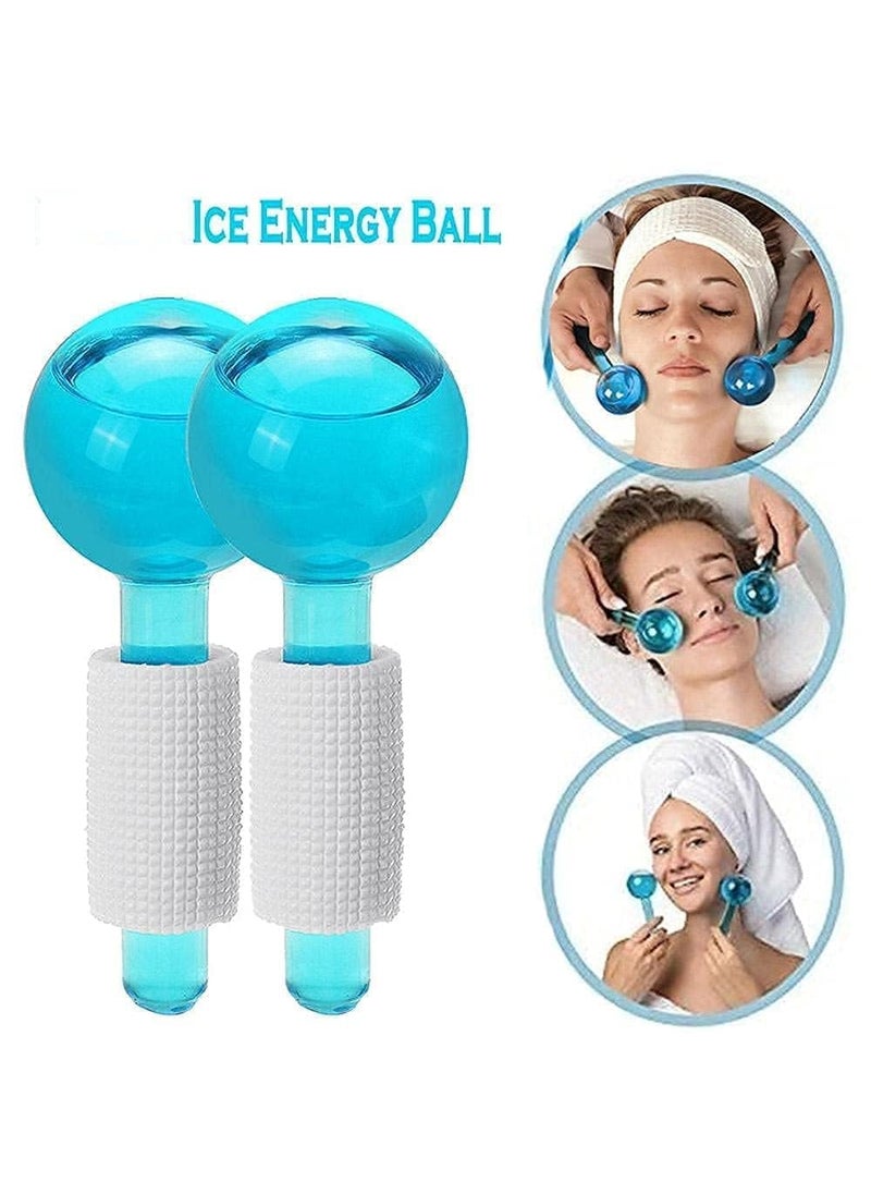 CLICKSY CLICKSY Ice Roller Globes Facial Roller Cold Skin Massagers Crystal Glass Ball for Redness Soothing Face Wrinkle Remover Beauty Care Tool 2pcs  - Image 5