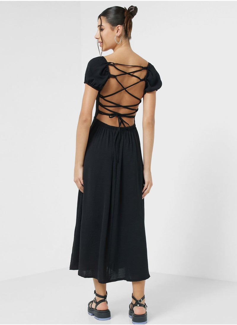 Ginger Sweetheart Neckline Side Slit Dress  - Image 2