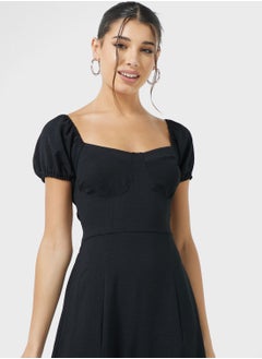 Ginger Sweetheart Neckline Side Slit Dress  - Image 3