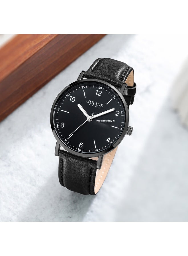 Julius (Julius) Women'S Watch New Style For Junior High And High School Students, Girls Exam Calendar Quartz Watch With Black Dial Ja-1516Ld - Image 5