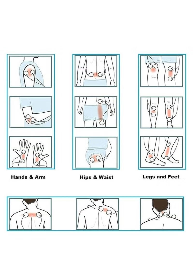 TENS Unit Replacement Pads, 20 Pack Snap Electrode Pads for Tens Unit with Standard 3.5mm snap-on Connector Compatible with Belifu TENS Reuse More Than 35 Times - Image 4