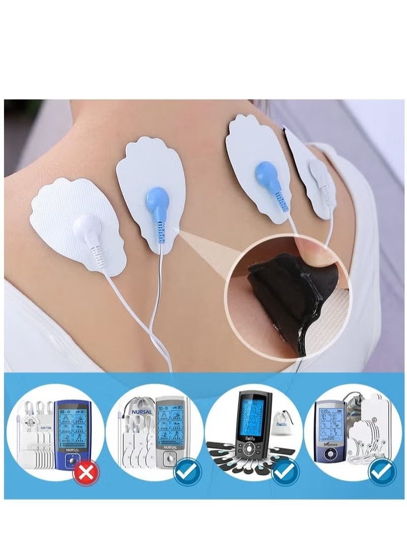 TENS Unit Replacement Pads, 20 Pack Snap Electrode Pads for Tens Unit with Standard 3.5mm snap-on Connector Compatible with Belifu TENS Reuse More Than 35 Times - Image 5