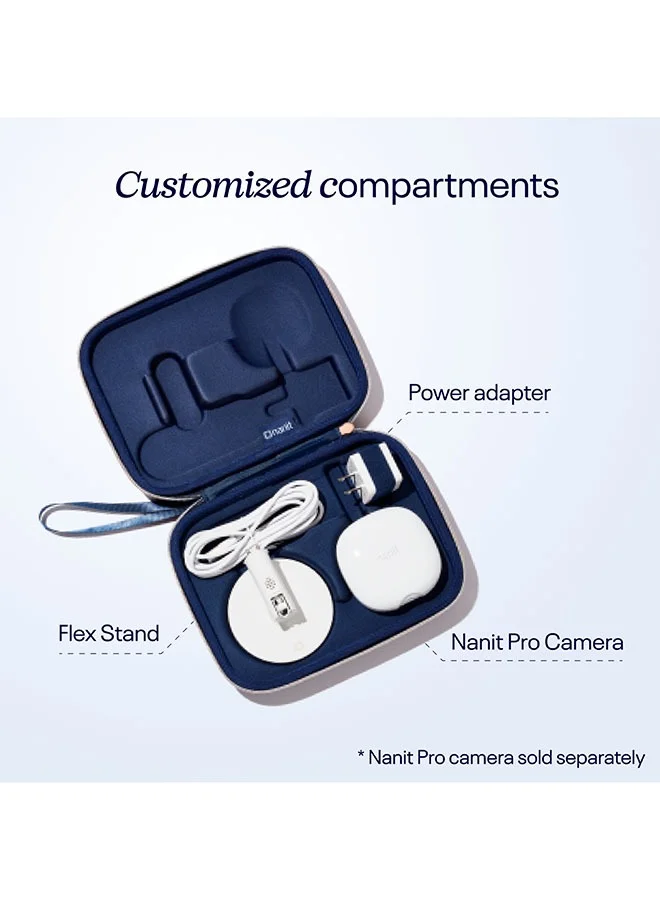 Nanit Travel Case – Protective Hard Shell Carrying Case For Pro Baby Monitor And Multi - Stand Travel Accessory