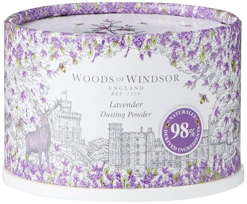 Woods Of Windsor Lavender Body Dusting Powder With Puff for Women 35 Ounce