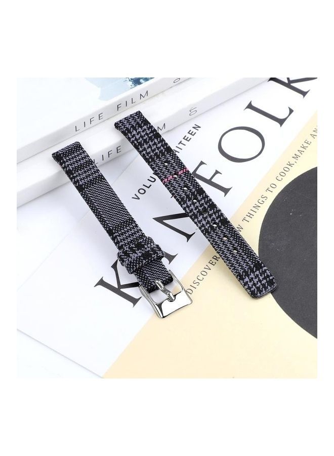 نيبمينينت سوار من الإستانلس ستيل لساعة سامسونج جالاكسي فيت . أسود - Image 4