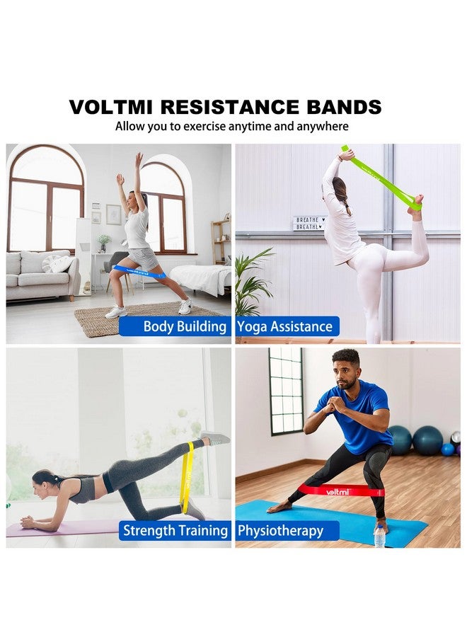 Voltmi Resistance Bands Set for Women Men, 5 Different Levels Stretch Bands for Workout, Elastic Band for Exercise, Home Fitness, Stretching, Strength Training, Physical Therapy, Free Carrying Bag - Image 5