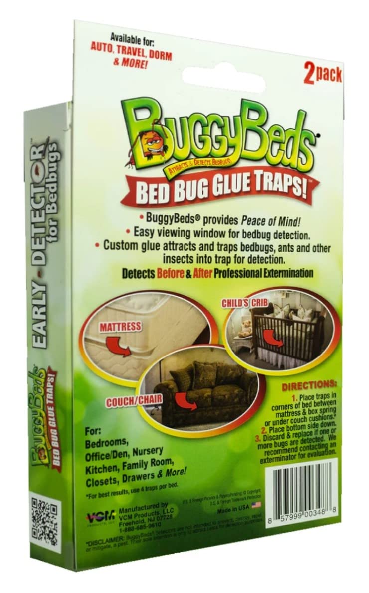 BuggyBeds Bed Bug Glue Traps, 4 Counts - Image 1
