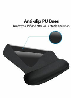 Excefore Ergonomic Mouse Pad with Wrist Support Gel Mouse Pad with Wrist Rest, Comfortable Computer Mouse Pad for Laptop, Pain Relief Mousepad with Non-slip PU Base for Office and Home (9.8 x 7.8 in, Black)  - Image 3