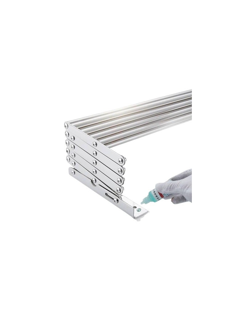 Wall Mounted Clothes Dryer Enjoy drying clothes with ease. High quality, made of aluminum and stainless steel to ensure durability. Size: 60 cm F - Image 2