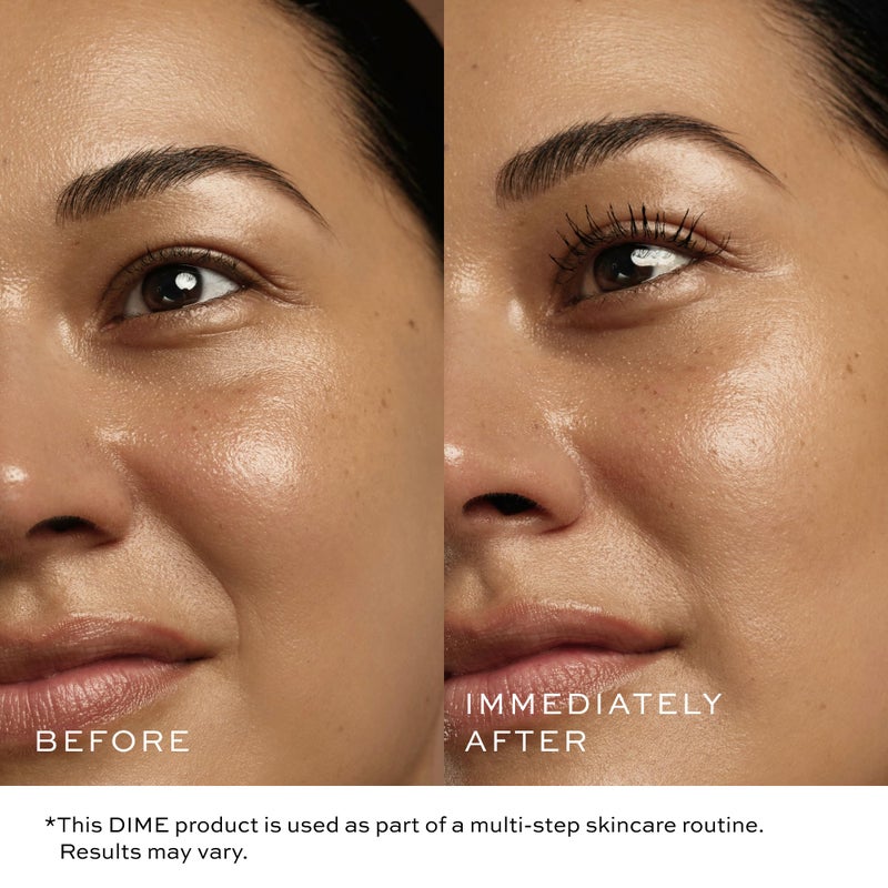 DIME Beauty Volume Mascara - Smudge-Proof Tubing Mascara for Fuller, Thicker Lashes, Adds Volume & Length, Black 0.28 oz / 8 g - Image 4