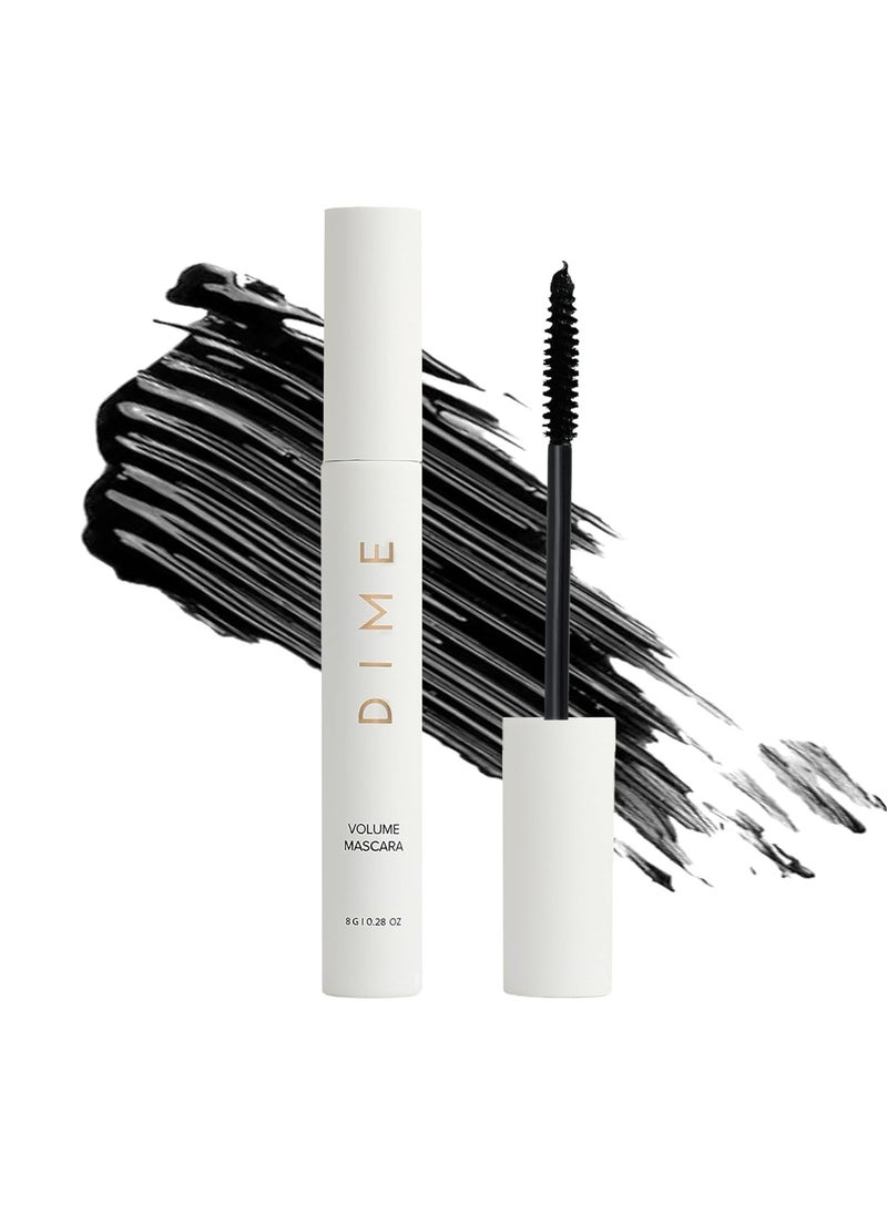 DIME - DIME Beauty Volume Mascara - Smudge-Proof Tubing Mascara for Fuller, Thicker Lashes, Adds Volume & Length, Black 0.28 oz / 8 g - Image 1