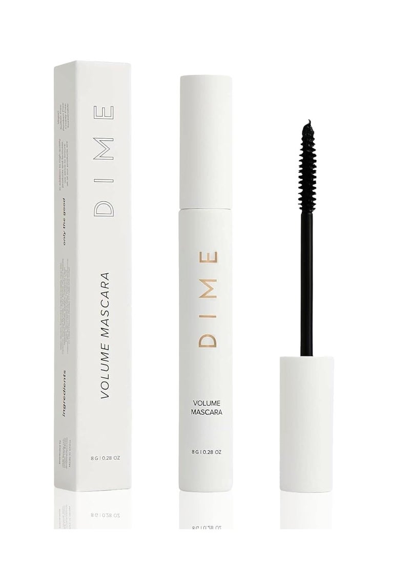 DIME - DIME Beauty Volume Mascara - Smudge-Proof Tubing Mascara for Fuller, Thicker Lashes, Adds Volume & Length, Black 0.28 oz / 8 g - Image 1
