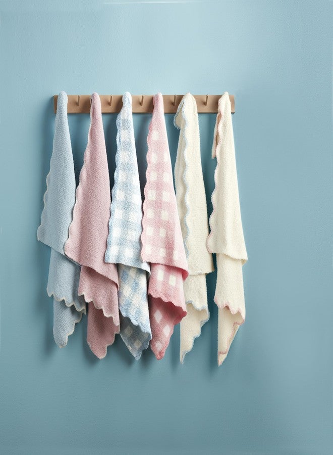 Mud Pie Children's Pink Gingham Chenille Blanket - Image 2