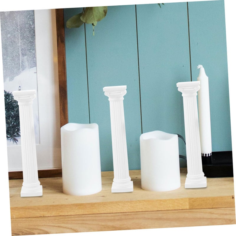 6 Pack Roman Pillar Statue Greek Columns Table Decor Photo Prop DIY Home Crafts - Image 4