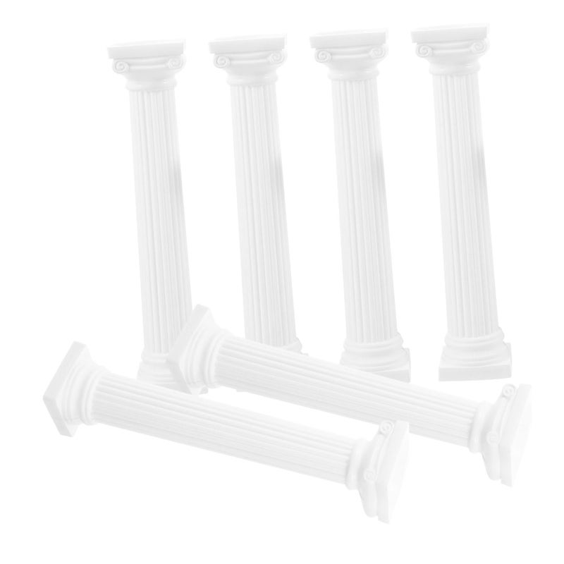 6 Pack Roman Pillar Statue Greek Columns Table Decor Photo Prop DIY Home Crafts - Image 2
