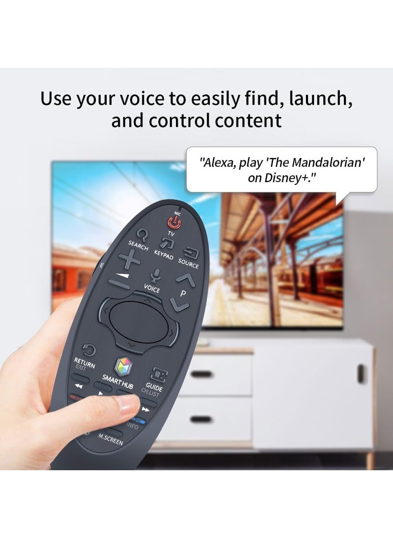 BURAQ - BN59-01185B BN59-01185G RMCTPH1AP1 Replacement Remote Control with Voice TouchPad for Samsung LCD LED Smart TV UN40HU6950F UN40HU7000F UN40HU6900F UN50HU6900F UN55HU6950F UN55HU7200F UN55HU7250F - Image 1