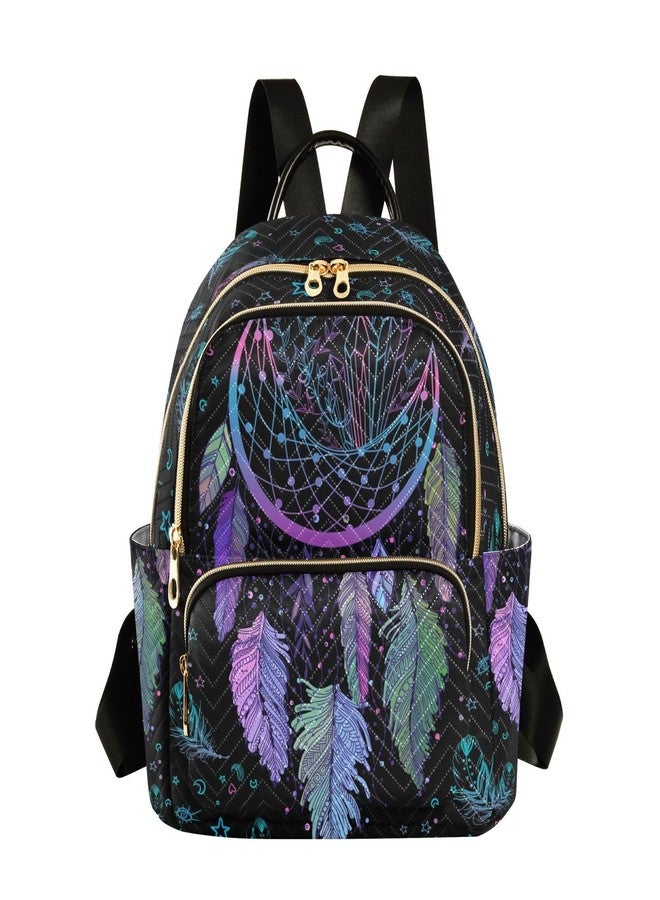 PJGINUIUA Women Fashion Backpack Purse Casual Lightweight Travel Shoulder Bag Dreamcatcher Rucksack Ladies Bag, Small - Image 1