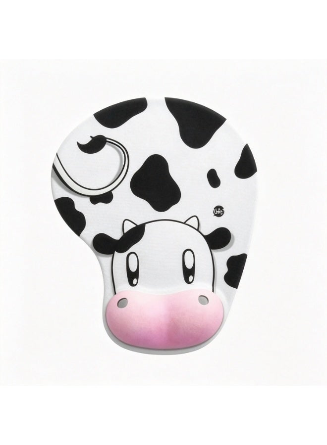 Anti-Slip Cute Cow Mouse Pad ,Gaming Laptop Mouse Pad Gaming Mouse Pad Big Desk Pads Pc Keyboard Non-Slip Super Rubber Table Mat Mouse Pads Edges Design For Mouse And Keyboard - Image 1