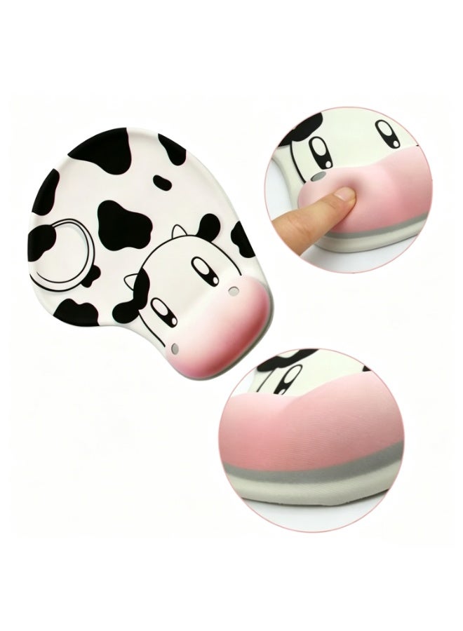 Anti-Slip Cute Cow Mouse Pad ,Gaming Laptop Mouse Pad Gaming Mouse Pad Big Desk Pads Pc Keyboard Non-Slip Super Rubber Table Mat Mouse Pads Edges Design For Mouse And Keyboard - Image 2