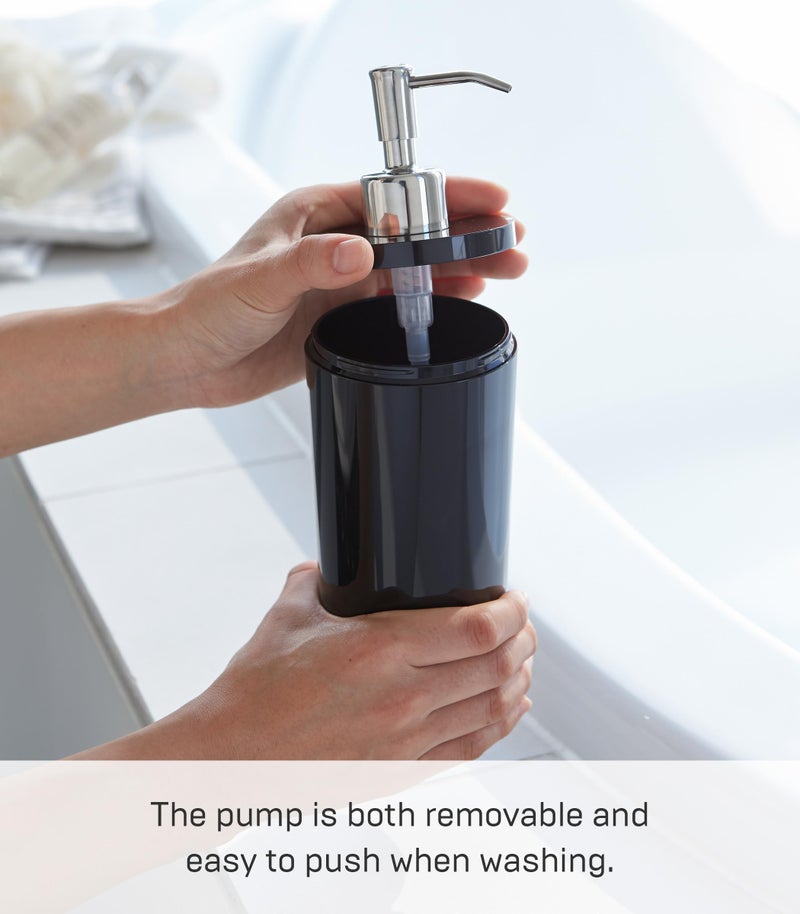 Yamazaki Home Tower Shower Dispenser - Contemporary Bottle Pump - Body Soap - Abs Plastic - 16.9 Fluid Oz., 500 Ml - Image 3