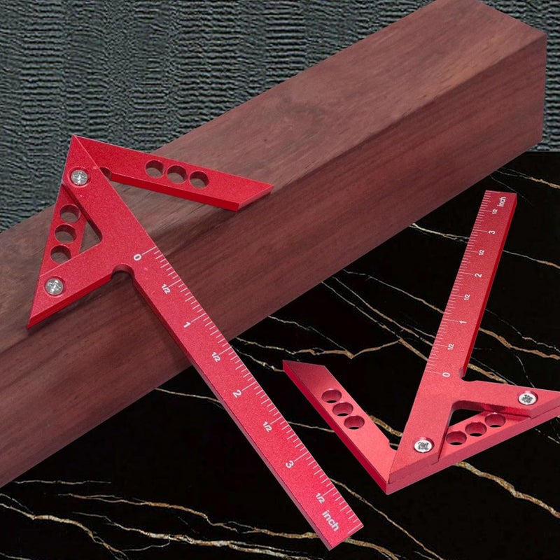 Aluminum Alloy Center Line Scriber 45 90 Degree Angle Woodworking Marking Tool 100mm Range - Image 4