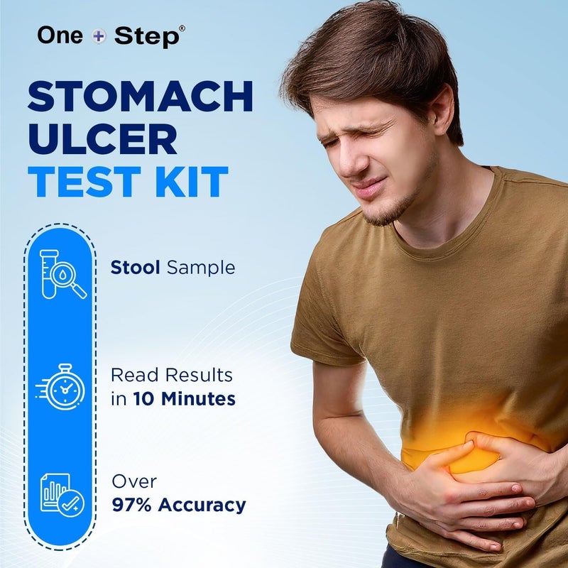 One Step Stomach Ulcer Test Helicobacter H Pylori Faecal Kit One Step 2 Tests - Image 2