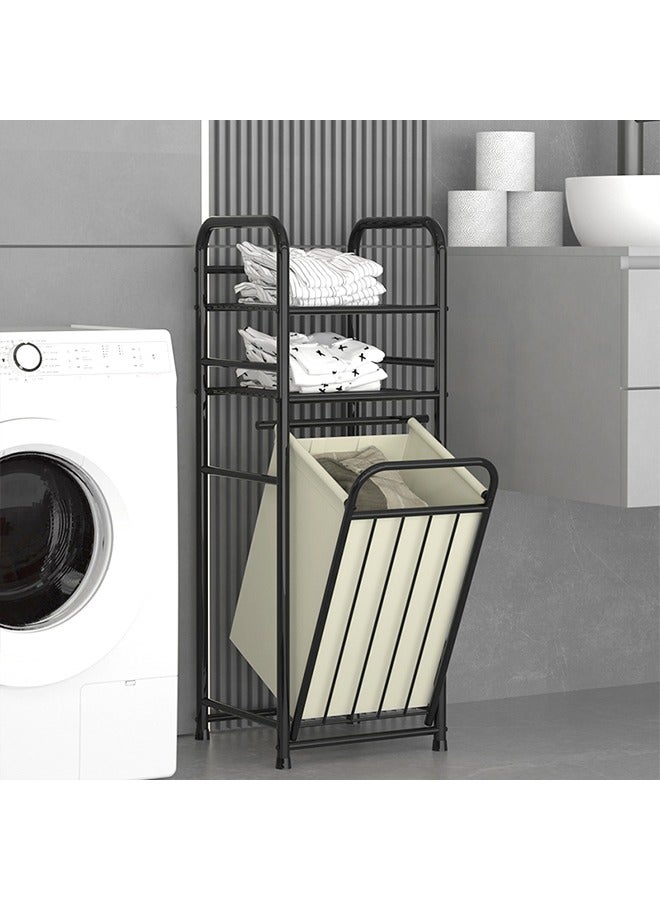 رولستيمي متعددة الوظائف الملابس القذرة سلة حقيبة المحمولة غسل سلة الغسيل تخزين الرف - Image 2