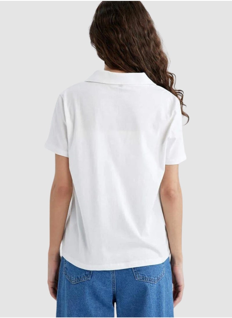 STYCHED - Cotton Basic Polo Shirt - Image 1