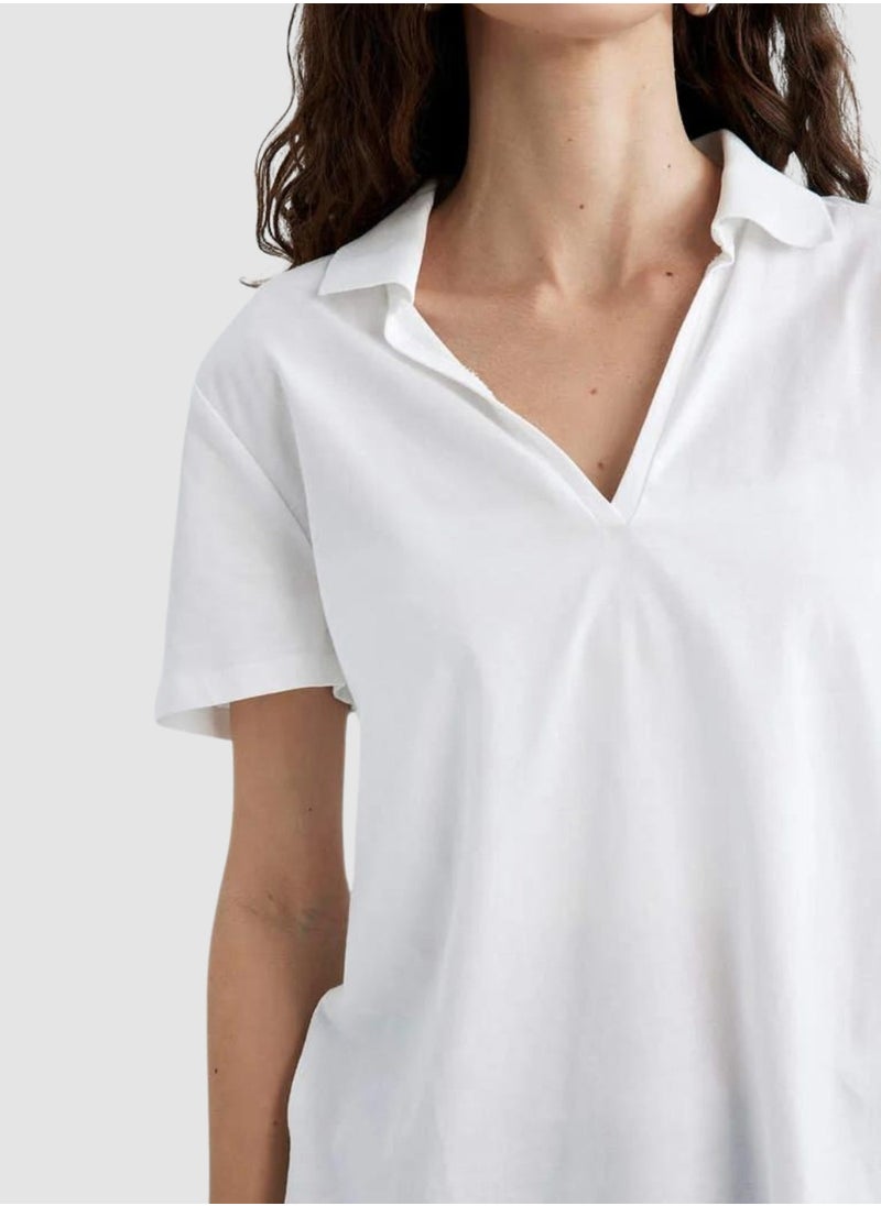 STYCHED - Cotton Basic Polo Shirt - Image 1