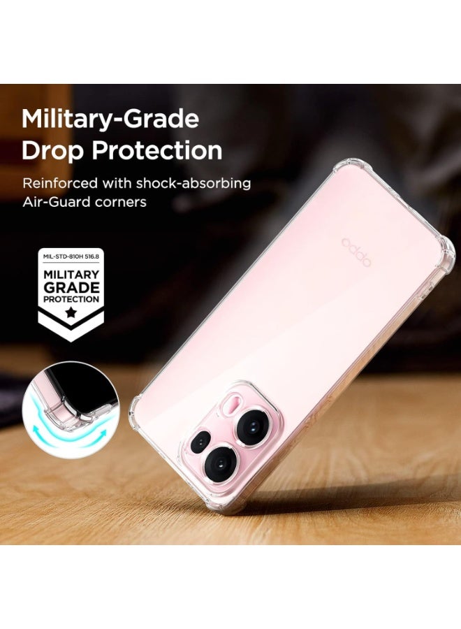 OPPO Reno 13 Pro Clear Case Cover Soft Flexible Transparent Silicone TPU Back Cover with Camera Protection and Shockproof Bumper for OPPO Reno 13 Pro Clear Case Reno 13 Pro Clear - Image 4
