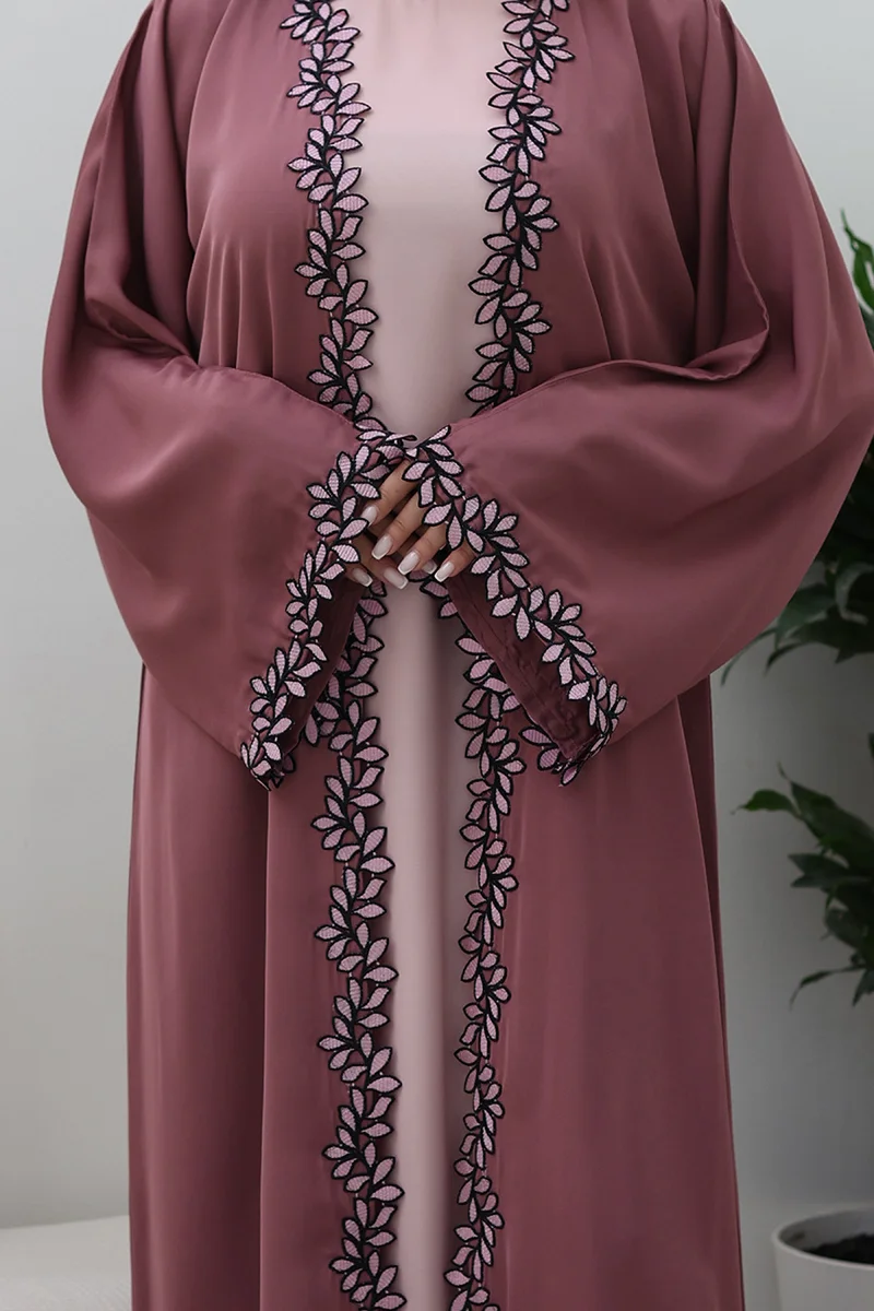النخبة Rose Whisper Abaya-758