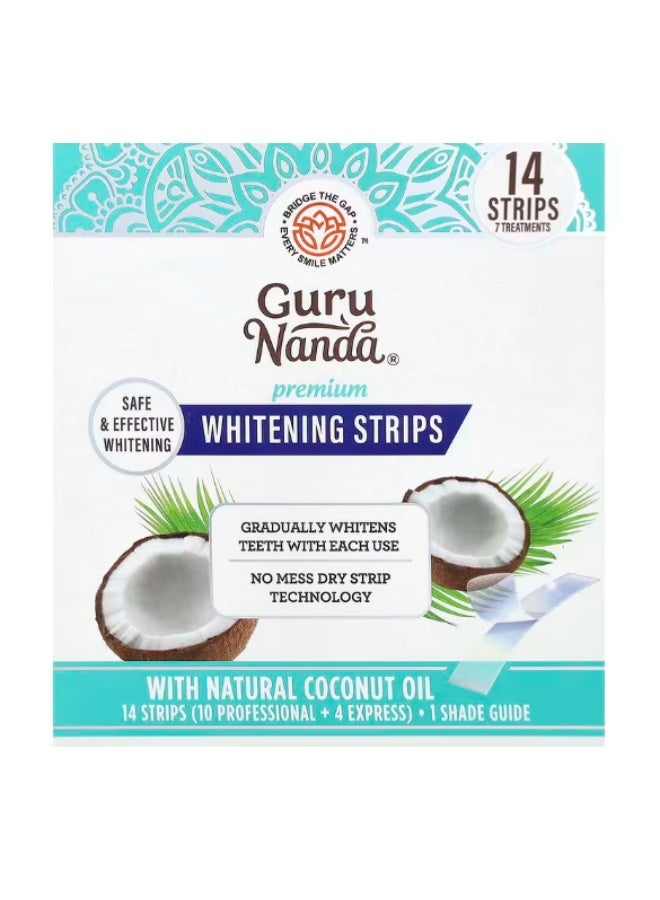 GuruNanda, Premium Whitening Strips, 14 Strips